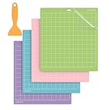 Nähmatte, rutschfeste Quilt-Schneidematte mit Schaber, 30,5 x 30,5 cm, selbstklebendes Schutzpolster, Bastelzubehör und Quilt-Werkzeuge für Patchwork, Handwerk