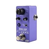 FLAMMA FC01 Phrase Loop Pedal Looper Gitarrenpedal mit Drum Machine 20 Minuten Looper Kapazität 16 Drum Groove Tap Tempo