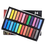 24 Farben Haarkreide, temporäre Haarfärbemittel, sicherer, waschbarer Farbstift für Kinder und Erwachsene, Halloween, Karneval, Cosplay, Party