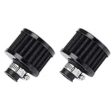 Mintice 2 X KFZ Schwarz Motorrad 12mm Air Intake Luftfilter Clamp Gummi Sportluftfilter Dirt ATV Pilzkopf Reiniger