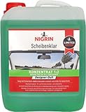 NIGRIN Auto Scheibenklar 1:2 Konzentrat Klare und blendfreie Sicht, schont Lack- und Kunststoffoberflächen, für Temparaturen von +5°C, 5 Liter