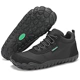 SAGUARO Barfußschuhe Herren Barfuss Schuhe Damen Barfusschuhe Leicht Zehenschuhe Bequem Fitnessschuhe rutschfest Traillaufschuhe Barefoot Shoes mit Zero-Drop Sohle Schwarz,EU Gr.40