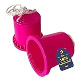 BEST SPORTING 2 Topfstelzen Kinder in Pink I Stelzen Kinder Outdoor & Indoor I Bewegungsspielzeug draußen in 12 cm Höhe I Lauf-Stelzen für Kinder aus Polypropylen I Outdoor Kinder Spielzeug