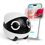 Enabot EBO ROLA Mini 2K Haustierkamera-Roboter: Bewegliche Innenkamera mit Akku und Telefon-App, One-Touch-Anruf, 2-Wege-Audio, IR-Nachtsicht, Bewegungserkennung, Videoaufzeichnung