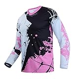 Child Element Racewear Powersports Trikots Kinder Radfahren MTB Fahrrad Mountainbike Trikot Shirt für Jugendliche, rose, 4 Jahre