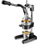 Gusseisen Orangenpresse Home Commercial Zitruspresse - Heavy Duty Professionelle Zitruspresse Langlebige Edelstahl Zitronenpresse Leicht zu reinigen Geeignet Zitruszitrone Andere Früchte