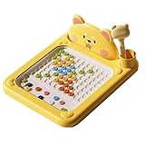 Maltafel Zaubertafel - Magnetische Aktivitätstafel | Magnettafel Zeichenbrett Zaubermaltafel | Pädagogisches Lernspielzeug Ab 2 3 4 5 Jahren,Tragbares Magnetpunkte-Brett Für Kinder, & Mädchen