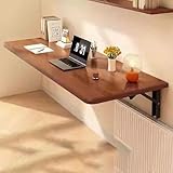 Klappbarer Wandtisch, platzsparend, schwimmender Schreibtisch für Esszimmer, Arbeitszimmer, Küche, Büro – einfache Installation, langlebig