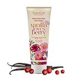 Jean & Len Duschgel Cranberry & Vanille, pH-hautideal, belebendes Duscherlebnis, mit Cranberry- und Vanille-Extrakt, für weiche Haut, veganes Duschgel, ohne Parabene & Silikone, 250 ml