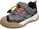 UOVO Wanderschuhe für Jungen, wasserdicht, Laufen, modisch, atmungsaktiv, leicht, rutschfest, Outdoor, Trekking, Sport (Kleinkind/kleine/große Kinder), grau dunkel, 10 Little Kid