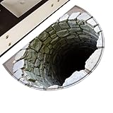 3D-Lochmatte – Teppich mit optischer Täuschung, weiche waschbare Fußmatte, dekorative Boden-Eingangsmatte, bietet visuelle Tiefe mit hochwertigem Druck | Ideal für die Dekoration von Küche, Schlafzimm