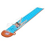 Bestway H2OGO!™ Wasserrutsche, Single, 488 x 82 cm, Blau, Gelb