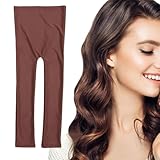 Lockenwickler, hitzeloser Lockenstab, Stirnband, Leggings, Form, elastisch, reduziert Spliss, Haarstyling-Werkzeug für Schlaf, Schwarz, 19 x 15 x 2 cm, Haarpflege und Styling (braun)