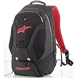 Alpinestars 17 Liter Rucksack, Schwarz, M, Wasserabweisend, Fleece-gefüttert, MP3-/Smartphone-Tasche, Laptop-Tasche, Motorrad-Rucksack