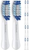 Aufsteckbürsten von demirdental für Oral-B Pulsonic Aufsteckbürsten, Medium Aufsteckbürsten, Ersatzbürsten für tägliche Reinigung, Weiß 10 Stück