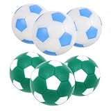 CIYODO 6er Set Mini Tischfußball Bälle 32mm Ersatzbälle Für Tischfußballspiele Mini Tischfußball Zubehör Tiefgrün Und