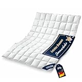 Bettdecke 155x220 | Daunendecke | Decke für den Sommer| Sommer-Daunendecke | Kassettenbettdecke | Sommerdecke | Daunenbettdecken | Oeko-TEX-Zertifiziert | Daunenpass