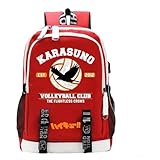 HDFYGBC Haiky-uu!! Kinder Rücksack, Grosse Kapazität Schulranzen für Laptop mit US.B, Rucksäcke für Jungen Mädchen, Schule(Multi 7)