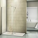 Duschwand 60x200cm Walk in Dusche Duschtrennwand 10mm Easy-clean Nano Glas Duschabtrennung