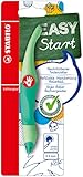 STABILO - Ergonomischer Tintenroller für Rechtshänder - EASYoriginal Pastel in Hauch von Minzgrün - Einzelstift - Schreibfarbe blau (löschbar) - inklusive Patrone