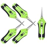 WRITWAA 5 Stück Gartenschere Edelstahl Astschere mit Kunststoffgriff Gartenschere für Obstbaumzweige Sicher und Langlebig Handwerkzeug für Gartenarbeit