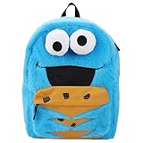 Bioworld Sesamstraße Krümelmonster Rucksack, 43,2 cm, Blau