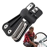 Sghtil Multifunktionales Fahrrad-Werkzeug-Set, Fahrrad-Reparatur-Set | 17-in-1-Motorradreparatur-Werkzeug-Set – Multifunktionales Auto-Reparaturwerkzeug-Set, Aufblassystem