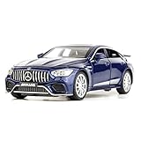 TGRCM-CZ 1/32 Diecast Auto Benz AMG GT63 Modell Auto Pull Back mit Sound und Licht Spielzeug Auto für Jungen Mädchen Erwachsene Geschenk(Blau)
