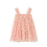 Lässiges Geburtstagskleid, Mädchen, Kinder, Party, Blumenmuster, Prinzessin, Gänseblümchen, ärmellos, 1–6 Jahre, Strand, Tüll, Kleinkind, mehrlagiges Tutu, Babykleider, Sommer, Strandkleider für