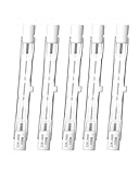 CucuGo R7s Halogenlampe 78mm 150W Halogenbirne, R7S Leuchtmittel Halogen Dimmbar Halogenlampen J Typ J78 Warmweiß 2800K 2100lm Doppelend Linearlampe Halogen Lampenstab Halogenstrahler [5 Stück]