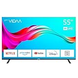 DYON Smart 55 VX - 55 Zoll (139 cm) 4K UHD Smart TV mit HD Triple Tuner (DVB-C/-S2/-T2), App Store, Prime Video, Netflix, YouTube, DAZN, Disney+ und Hotelmodus