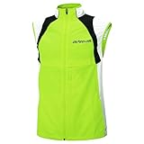 Airtracks Herren Fahrradweste Laufweste Radweste Leichte Wind Weste Reflektierend Winddicht Ärmellos Windstopper Atmungsaktiv Windstopper S M L Xl XXl 3XL 4XL - neon-weiß - XL - Herren