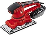 Einhell Schwingschleifer TE-OS 2520 E (250 W, 115x230 mm, Drehzahlanpassung, Absaugadapter, Klett-Schleifpapier P120, Koffer)