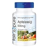 Fair & Pure® - Apfelessig-Kapseln 2000 mg pro Tagesdosis - 180 Kapseln - Vegan - Hohe Reinheit