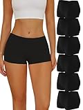 ALL OF SHE Baumwolle Boxershorts 6er Pack Eisenhaltig L