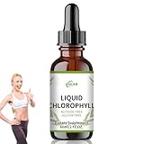 Chlorophyll Tropfen - Natürliches Chlorophyll Extrakt, Vegan, Ohne Zusatzstoffe, Geeignet für Männer und Frauen- 60ml