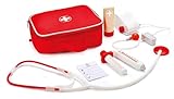 Hape Dein Doktorset Arztkoffer Rollenspiel-Set aus Holz ab 3 Jahren