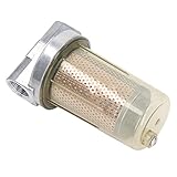 Kraftstofffilter 1,3 Zoll für Benzin, Heizöl Bis zu 20% Biodiesel, Transparentes 30 -Mikrometer -Kraftstoffspenderfilter mit Schutzplatte, Überwachung des Kraftstoffflusss,