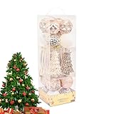 Weihnachtskugel-Ornament-Set, Weihnachtsbaumkugel-Dekoration | Vista-Druck 34X Hängende Kugel Ornament, Dekokugel für Weihnachtsbaum, Festliche Hängende Ornament