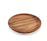 Zassenhaus M055993 Akazienholz Servierteller, Tablett, Holzteller, Holz, Natur, 12 Inch Round