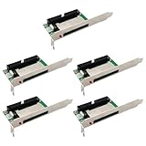 Tixqeaif IDE-Konverter-Adapterkarte, 40-Polig, Zu-IDE-Adapter, PCI-Halterung, Rückwand, 5 Stück