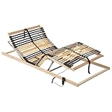vidaXL Elektrischer Lattenrost 39 Latten 7 Zonen 90x190 cm