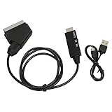 KENANLAN Scart zu HD Multimedia Interface Adapter Converter mit 1080p 60 Hz, 720p 60 Hz für VHS VCR, DVD -Rekorder, Im Fernsehen mit Scart -Schnittstelle Spielen