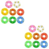 JOINPAYA 2 Sätze Schwimmring Für Poolspielzeug Für Mini-schwimmringe Strandschwimmspielzeug Schwimmbad Badewanne Aufblasbare Schwimmbecken Badespielzeug Wanne PVC 8 Stücke * 2