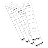 Original Falken 10er Pack Ordner-Rückenschild. Made in Germany. Etiketten 60 x 290 mm selbstklebend für 8 cm breite Ordner weiß