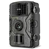 HSSNS Wildkamera, 60MP 4K Video Jagdkamera, 0,1 Sekunden ausgelöste IP66 wasserdichte Wildkamera mit Nachtsicht und Infrarotfunktion zur Tierüberwachung