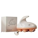 Body Beauty Meridian-Bürste, 7 Perlen, 360-Grad-Metallrolle, magnetisch, knetet Bauch, schlanke Taille, schöne Beine, Muskelentspannung, orangefarbener Stahlball, 1 Stück
