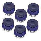 Cabilock 6 Stück Lippenbalsam Dosen aus Bruchsicherem Kunststoff mit Auslaufsicherem Deckel Nachfüllbare Lippenpflegebehälter für Lippenmaske Hautpflegecreme und Make-up Proben für Reisen