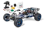 Carson 500304033 1:5 Wild GP Attack 2.4G 100% RTR blau - RC Verbrenner, 1.8 PS, 2WD, bis zu 65 km/h schnell, Premium Bauteile, Offroad, RTR, 2.4 GHz, ferngesteuertes Auto, blau
