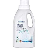 HEITMANN Wäsche-Weiß: Flüssiger Weißkraft-Aufheller bei Grauschleier & Vergilbungen, Ohne Bleiche, Für feine Wäsche geeignet, auf flüssige Waschmittel abgestimmt, 500 ml